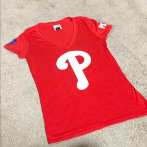 PINK Victoria's Secret Tops - VS Pink Phillies Tee PINK Victoria's Secret Tops - VS Pink Phillies Tee